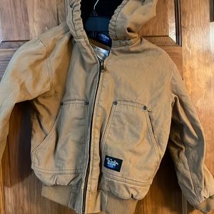 Kids Tan Jacket with Hood